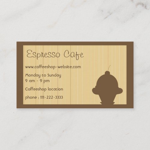 Cafe Business Card