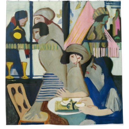 Cafe by Ernst Ludwig Kirchner Shower Curtain