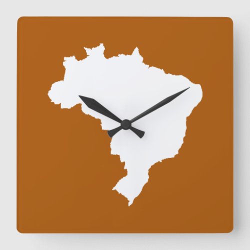 Caf Caramel Festive Brazil at Emporio Moffa Square Wall Clock