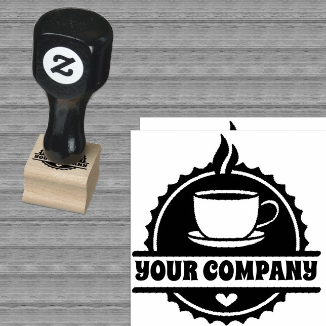 Cafe  coffee company Name Rubber Stamp (Creator Uploaded)