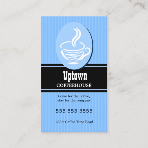 Customizable Cafe / Coffee House Business Cards