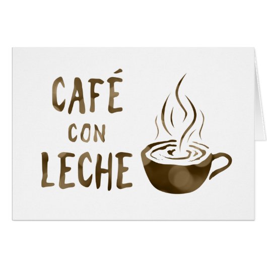 cafe con leche bokeh cards (Front Horizontal)