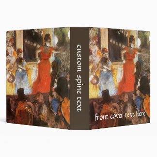 Cafe Concert at Les Ambassadeurs by Edgar Degas 3 Ring Binder