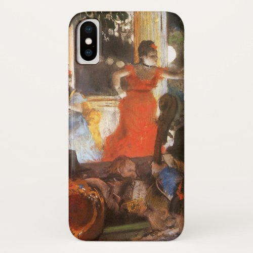 Cafe Concert at Les Ambassadeurs by Edgar Degas iPhone X Case