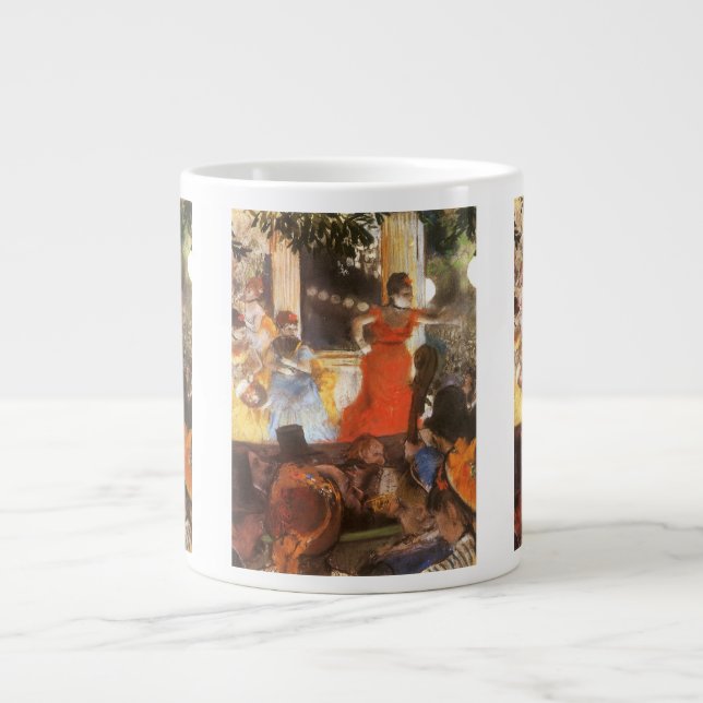 Cafe Concert at Les Ambassadeurs by Edgar Degas Giant Coffee Mug (Front)