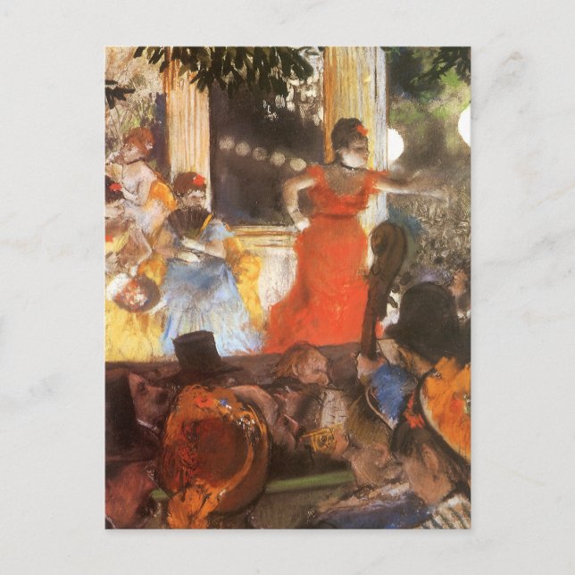 Cafe Concert at Les Ambassadeurs by Edgar Degas Postcard (Front)