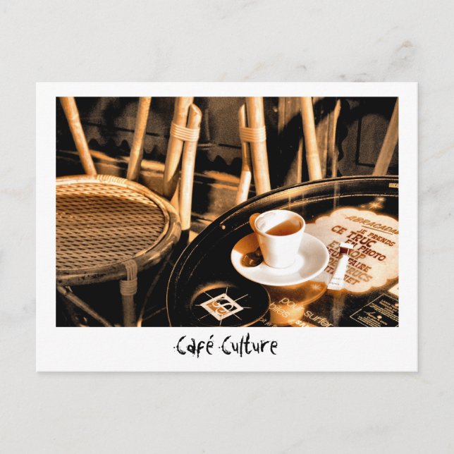 Café Culture Postcard (Front)
