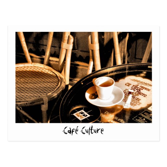 Café Culture Postcard