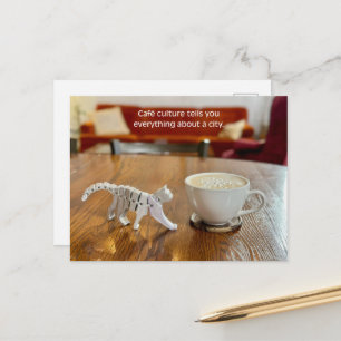 Café Culture Travel, Coffee Lover Travel  Postcard