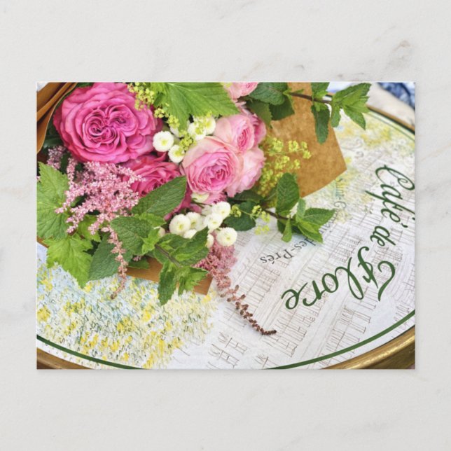 Cafe de Flore in Paris Postcard (Front)