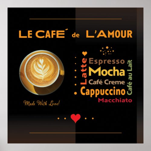 Cafe De LAmour Poster