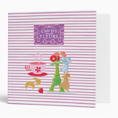 Cafe des fleurs 3 ring binder