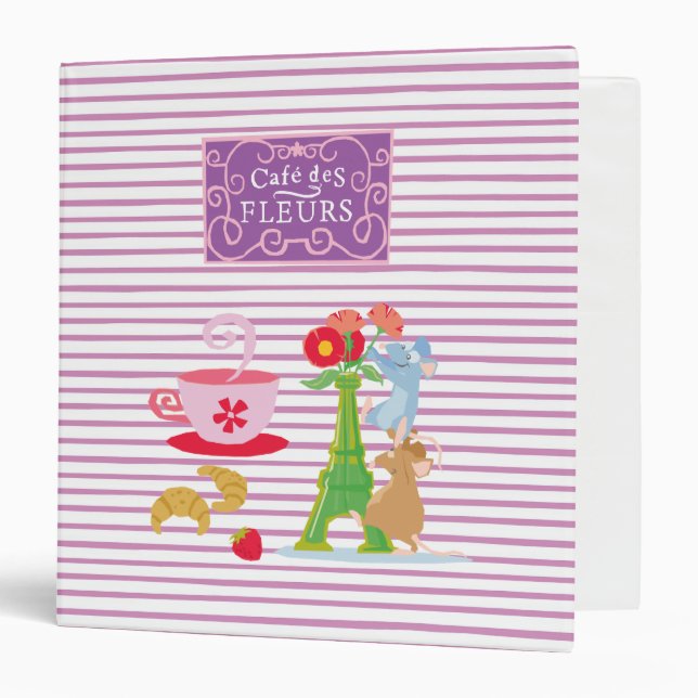 Cafe des fleurs 3 ring binder (Front/Inside)