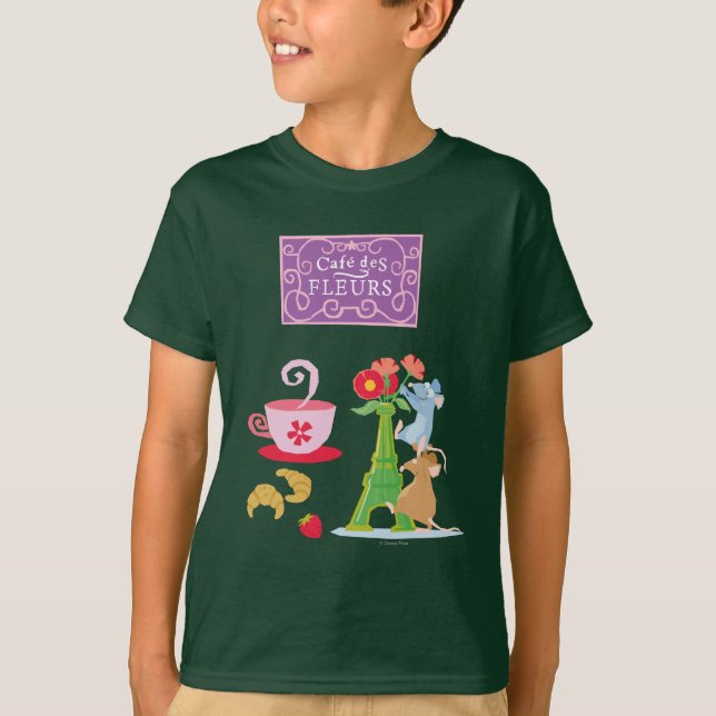Cafe des fleurs T-Shirt (Front)