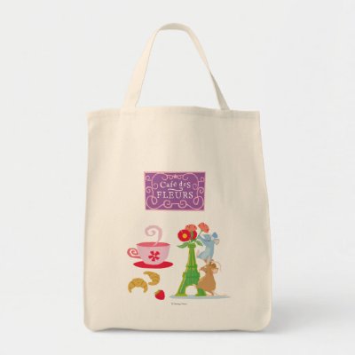 Cafe des fleurs tote bag