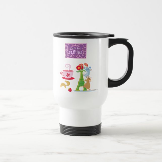 Cafe des fleurs travel mug (Right)