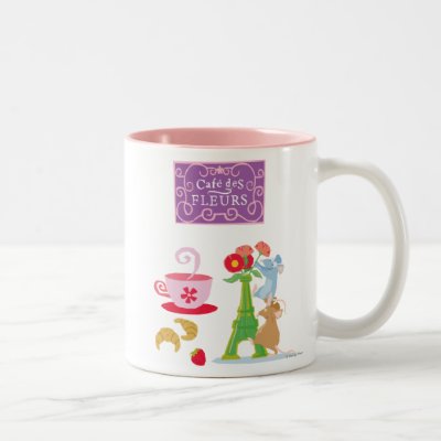 Cafe des fleurs Two-Tone coffee mug