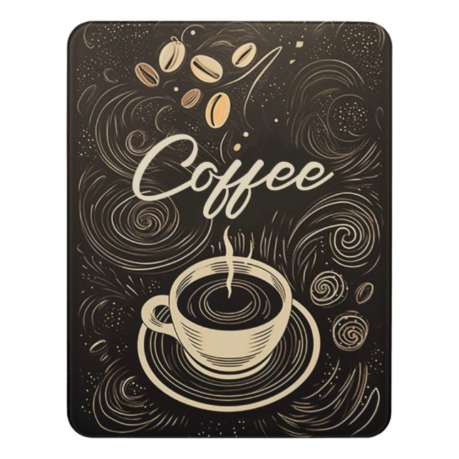 Café Elegance: Company Coffee Hot Spot Sign (Contemporary Vert)