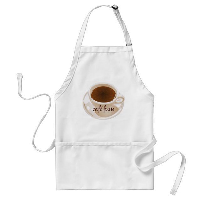 Café frais adult apron (Front)