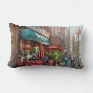 Cafe - Hoboken, NJ - Vito's Italian Deli Lumbar Pillow