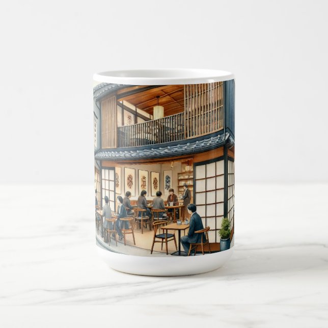Cafe in Fukuoka Japan Coffee Mug (Center)