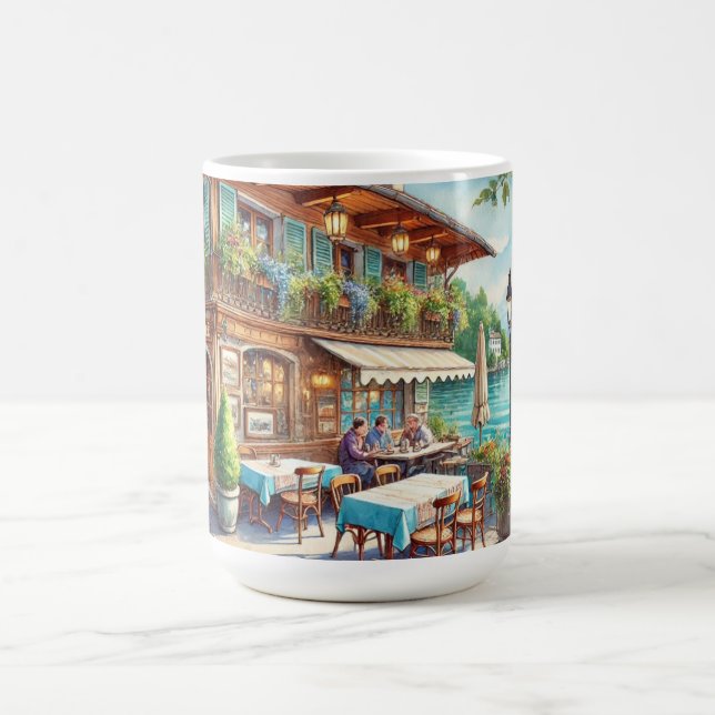 Cafe in Geneva Switzerland Coffee Mug (Center)
