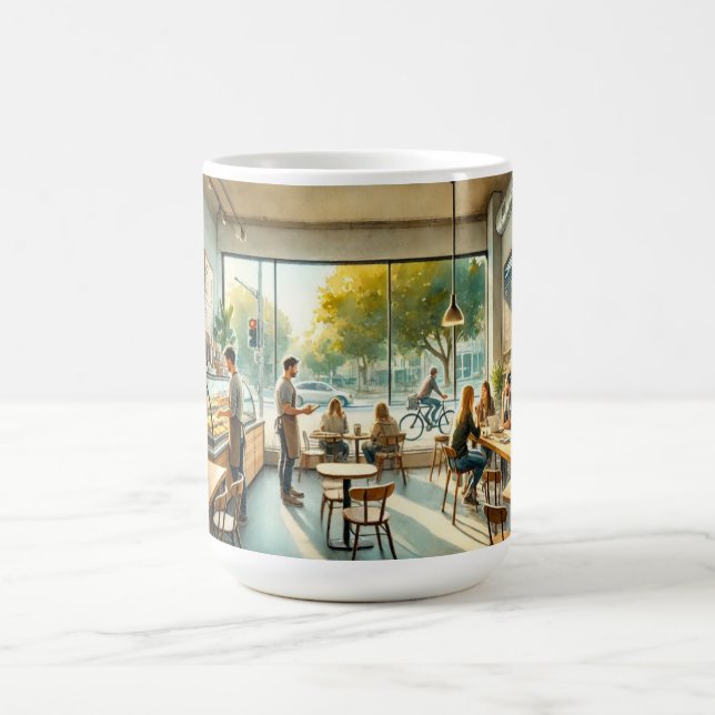 Cafe in Mountain View California Mug (Center)