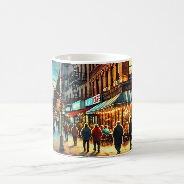 Cafe in New York Bronx Coffee Mug (Center)