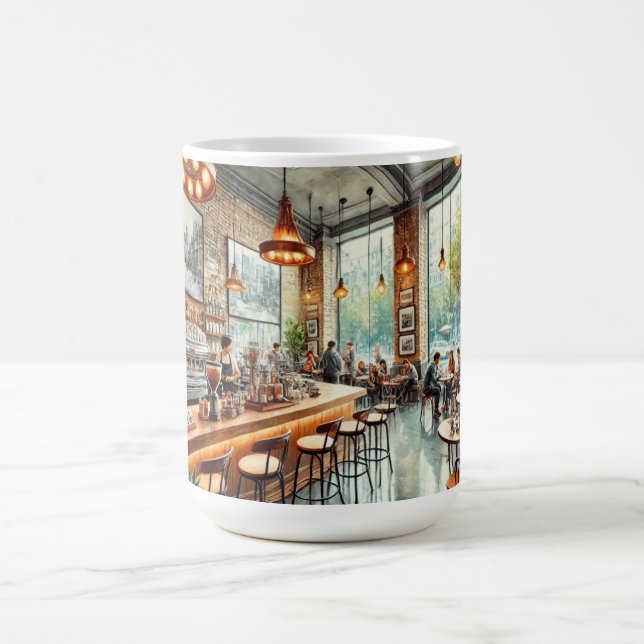 Cafe in Santiago Chile Coffee Mug (Center)