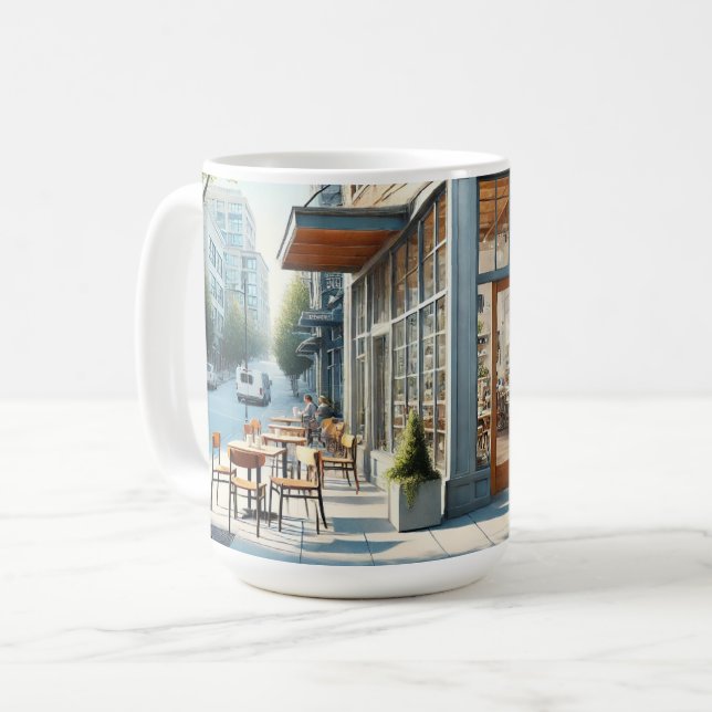 Cafe in Seattle Coffee Mug (Front Left)
