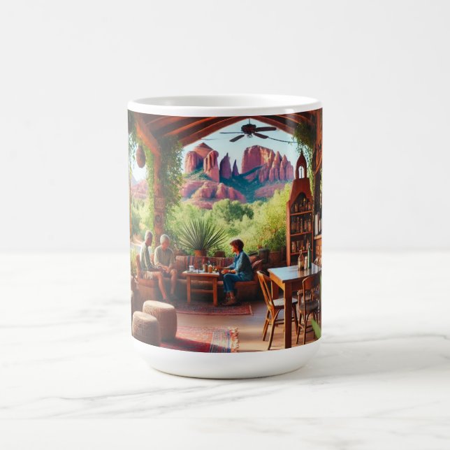 Cafe in Sedona Arizona Coffee Mug (Center)