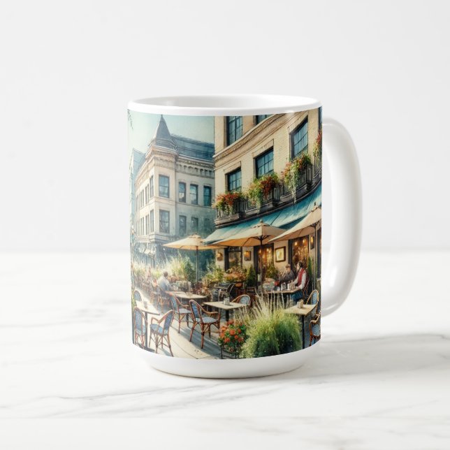 Cafe in Washington DC Coffee Mug (Front Right)