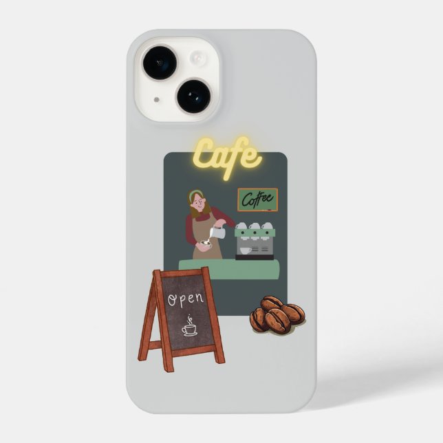 Cafe  iPhone case (Back)