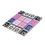 Cafe Judaica Rose Star Ceramic Tile