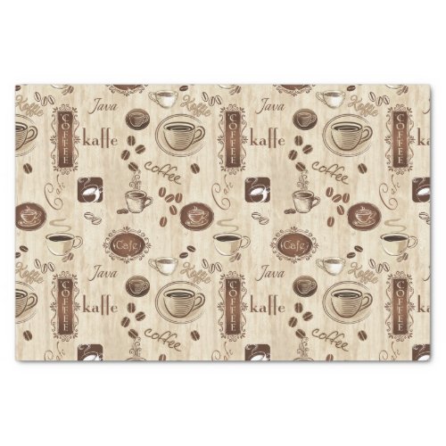 Cafe  Kaffe  Coffee Tissue Paper