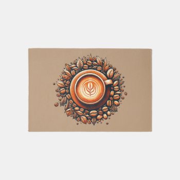 Cafe Latte Rug by Hipster_Farms at Zazzle