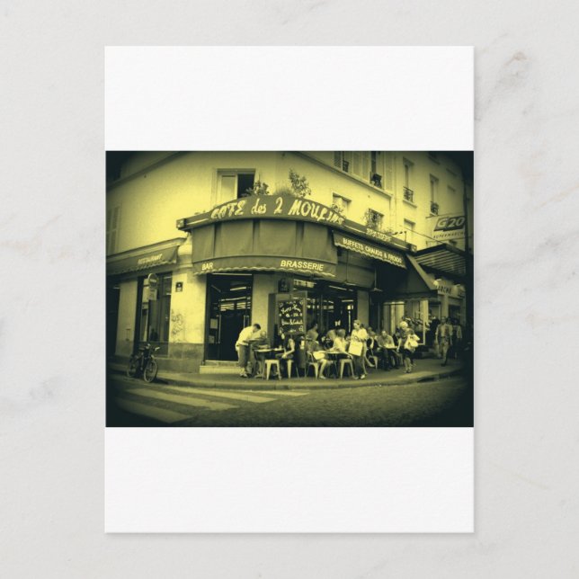Café Le Deux Moulain Postcard (Front)