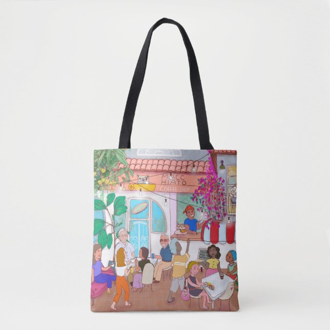 Café Macchiato Miramar Tote Bag (Front)