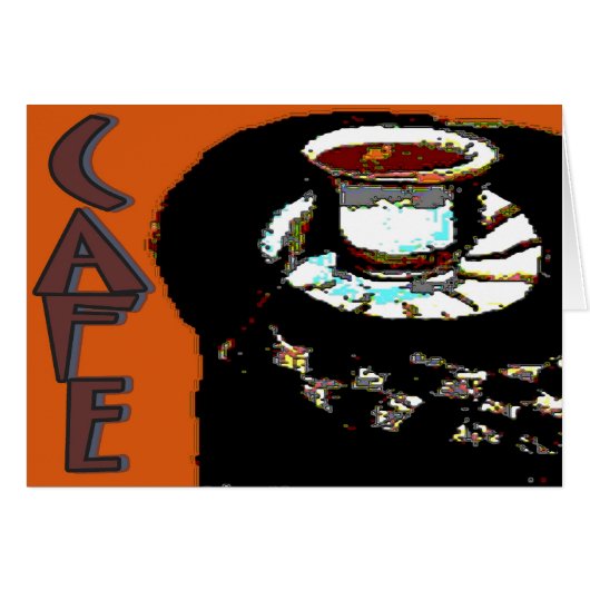 Cafe Matisse Style Sign Cards (Front Horizontal)