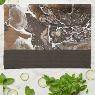 “ café mocha mermaid with whip” kitchen towel