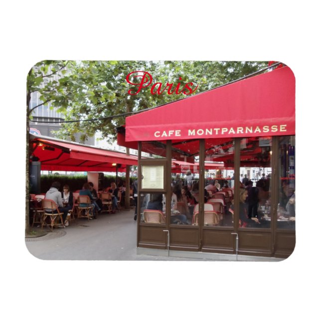 Cafe Montparnasse, Paris Flexible Photo Magnet (Horizontal)