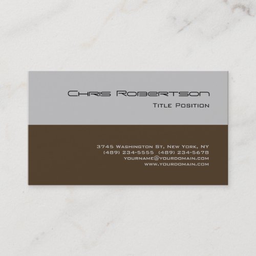Cafe Noir Black Silver Gray Charming Business Card
