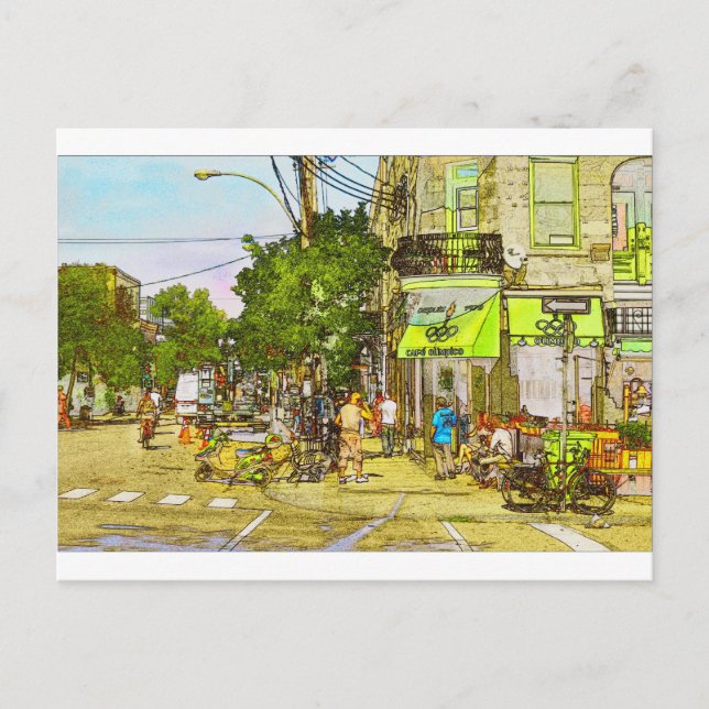 Cafe Olympico Postcard (Front)