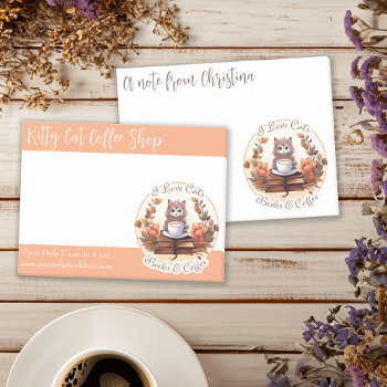 Cafe Or Coffee Shop Cats Books And Coffee Post-it Notes by AntiqueImages at Zazzle