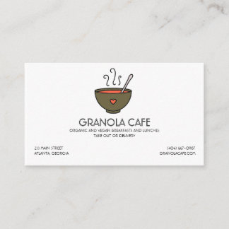 Cafe or Restaurant Soup Bowl Business Card