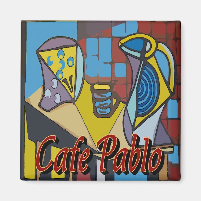 Cafe Pablo Coffee Stand Magnet (Front)