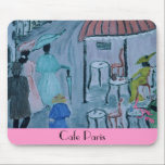 Cafe Paris, 1978 by Austrian artist Inge Mouse Pad<br><div class="desc">Cafe Paris,  1978 by Austrian artist Inge</div>
