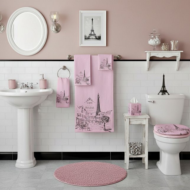 Cafe Paris Bath Towel Set (Creator Uploaded)