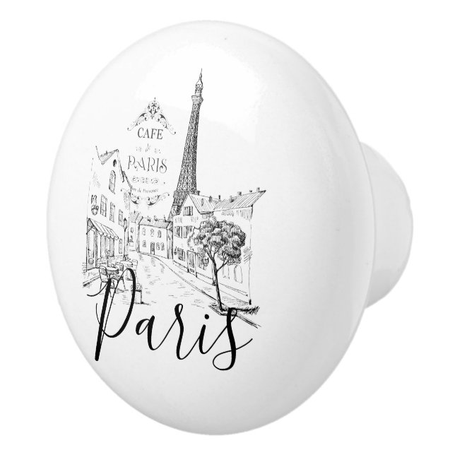 Cafe Paris   Ceramic Knob (Right)