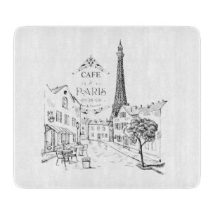 Cafe Paris Cutting Board